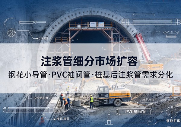 南靖注浆管细分市场扩容，隧道钢花小导管、PVC 袖阀管、桩基后注浆管需求分化